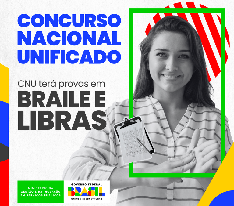 ATENÇÃO!!! Para pessoas surdas e surdascegas que vão fazer o CNU no domingo (18)