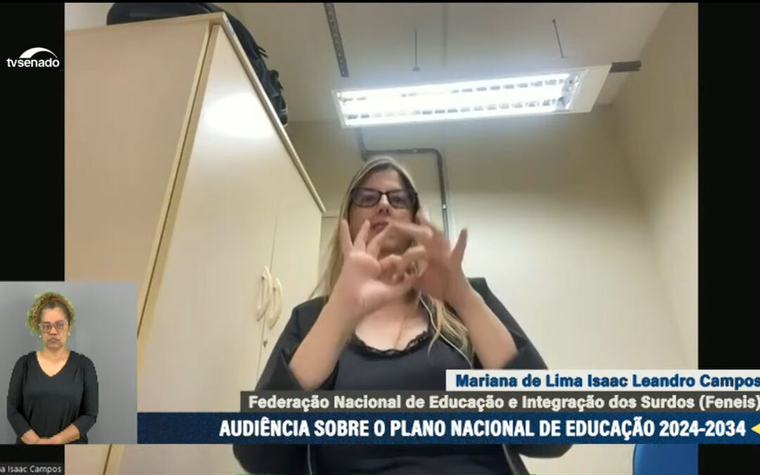 FENEIS participou da audiência pública da Comissão de Educação