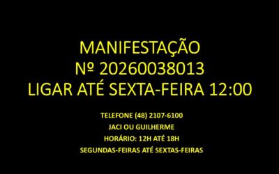 Manifestação nº 20260038013